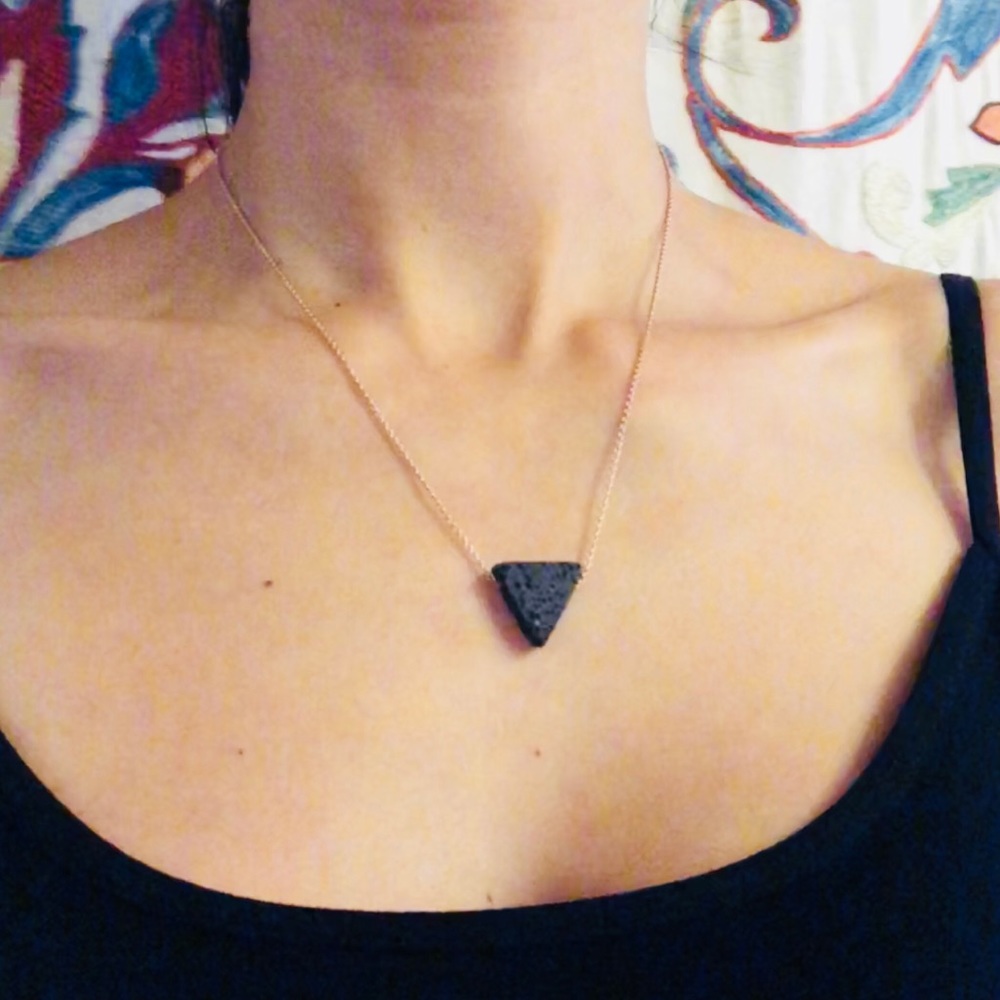 Lava Stone Bead Essential Oil Diffuser Necklace