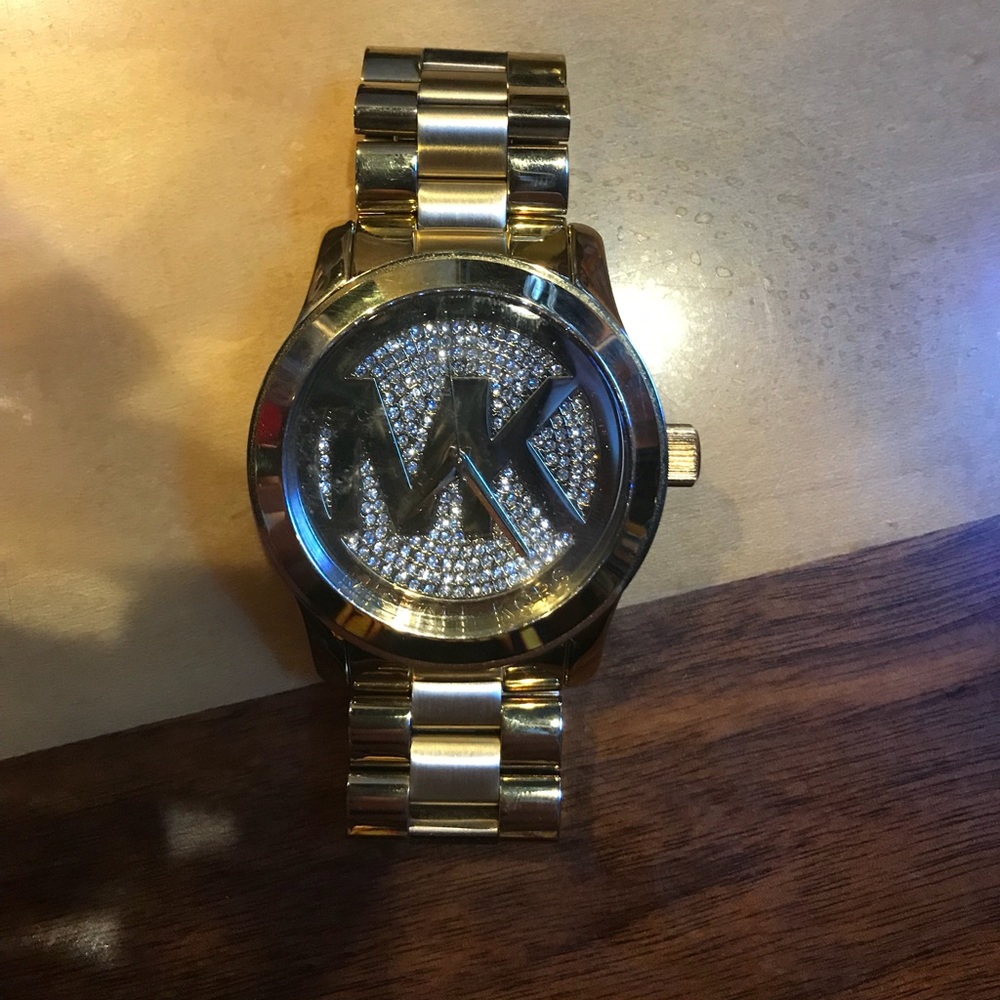 gold michael kors watch