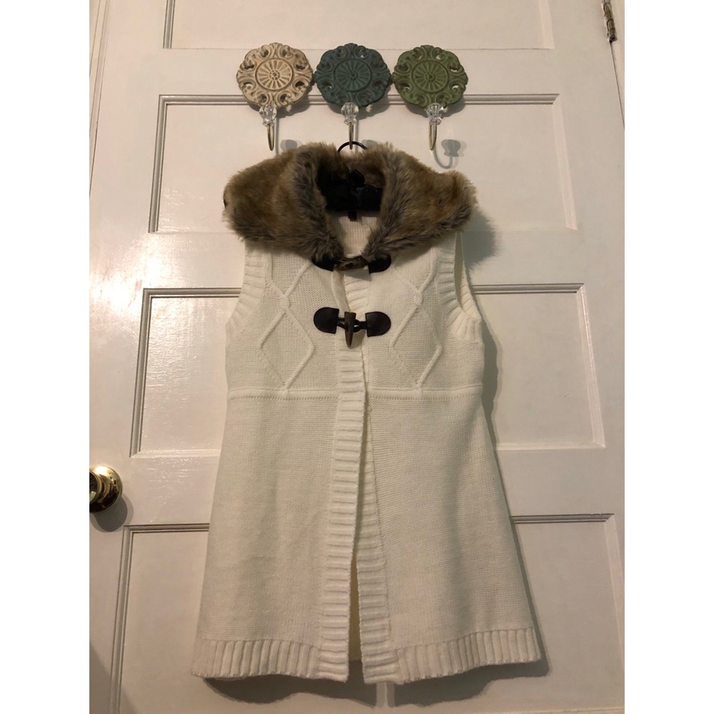 Faux Fur Sweater Vest