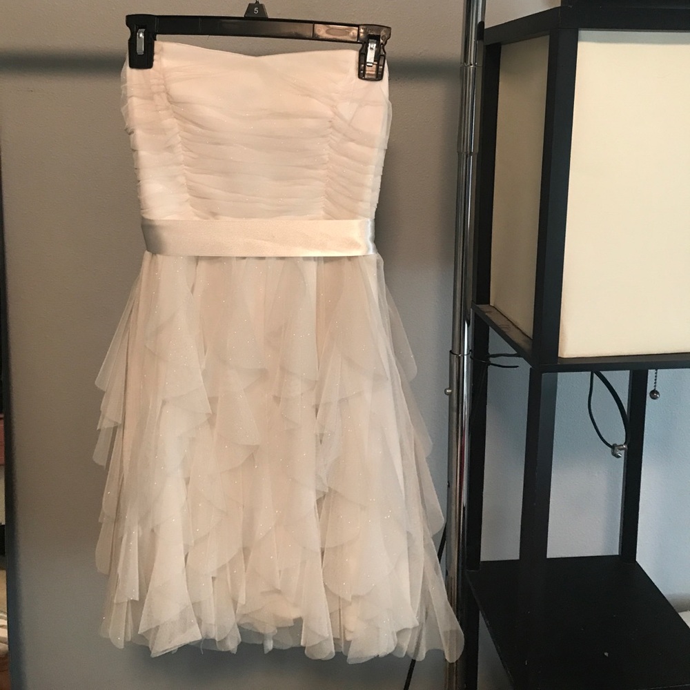 Short White Formal dress