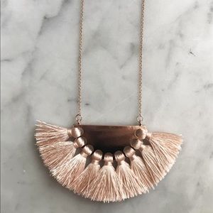 Blush Tassel Necklace