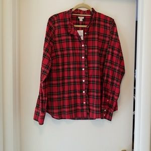 Jcrew Plaid Dress Shirt