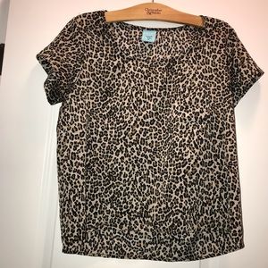 h.i.p animal print blouse