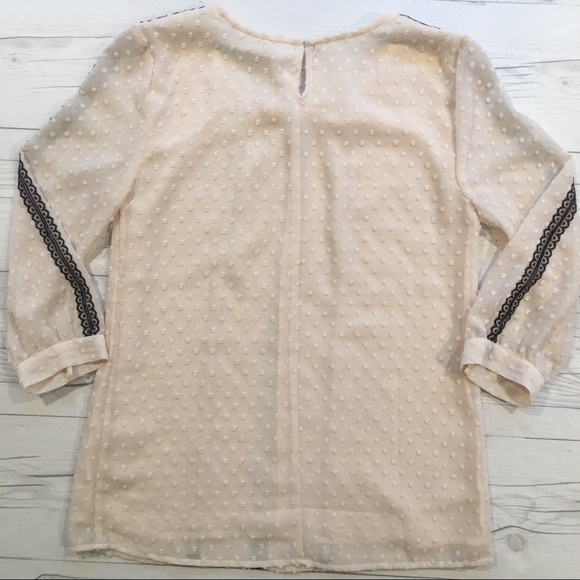 🚫RESERVED🚫 J Crew Swiss Dot Lace Blouse - Picture 5 of 6