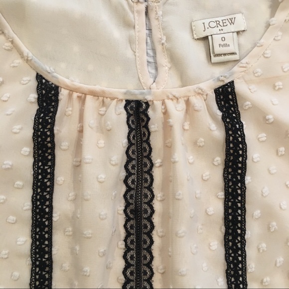 🚫RESERVED🚫 J Crew Swiss Dot Lace Blouse - Picture 6 of 6