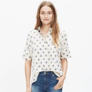 Madewell Academie Shirt in Floral Weave