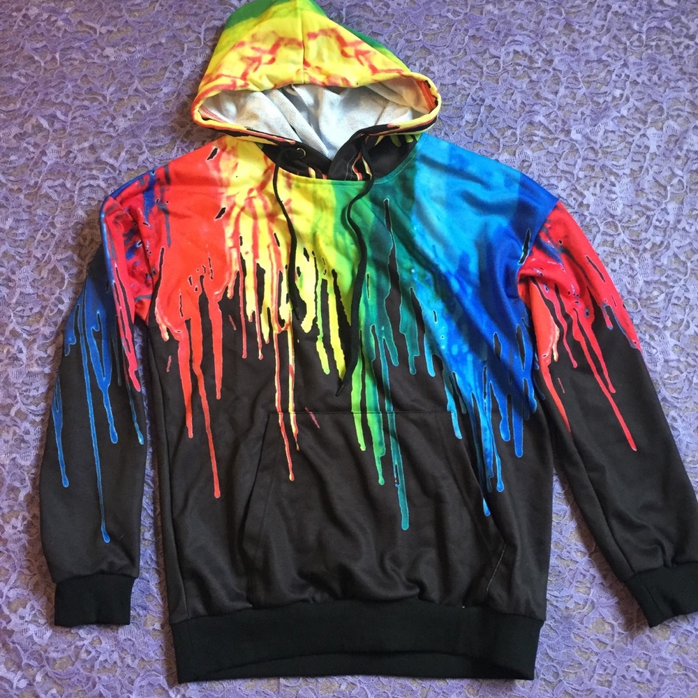 Paint drip hoodie