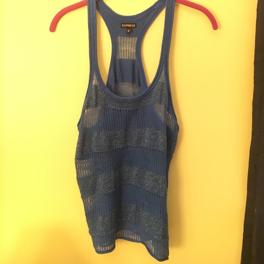 ❌SOLD❌PRICE IS FIRM! Express glittery tank/coverup