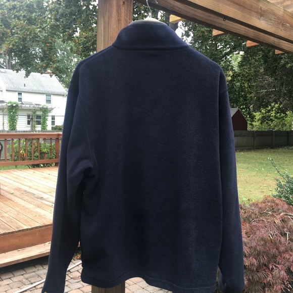 Nautica Vintage Navy Blue Fleece 1/4 Zip Pullover - Picture 3 of 5