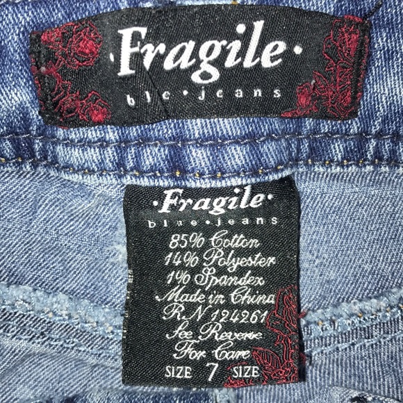 Fragile Jean Shorts - Picture 3 of 3