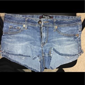 Fragile Jean Shorts