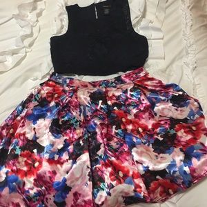 2-piece short prom dress