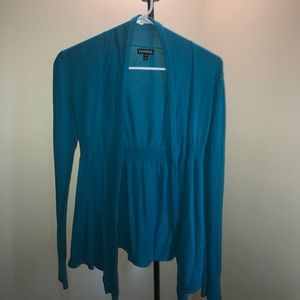 Teal Express cardigan