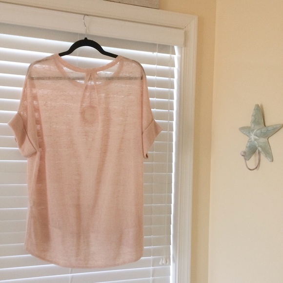 💥SALE💥 Fold Over Sweater Tee - Tan - Picture 3 of 3