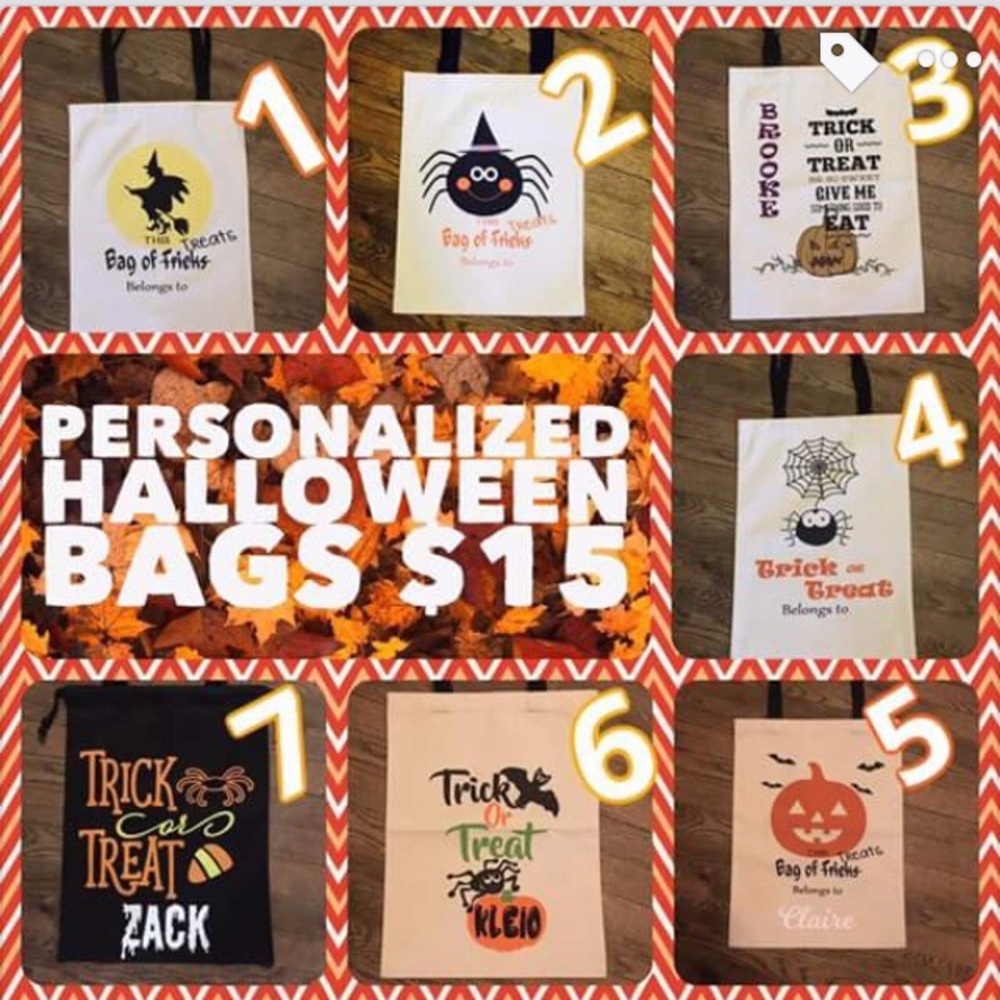 Personalized Trick or Treat bags!