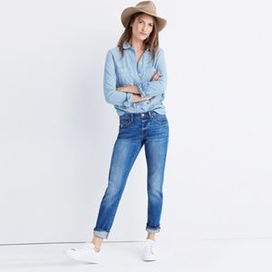 Madewell slim boyjean in walton wash