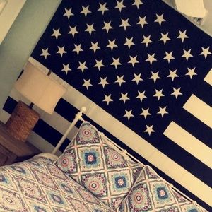 Urban Outfitters Black and White Wall Tapestry