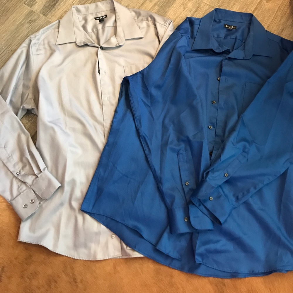 2 George shirts 17-17.5 34-35