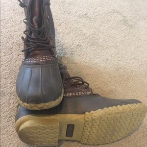 LL Bean Boots - chocolate / dark brown duck boots