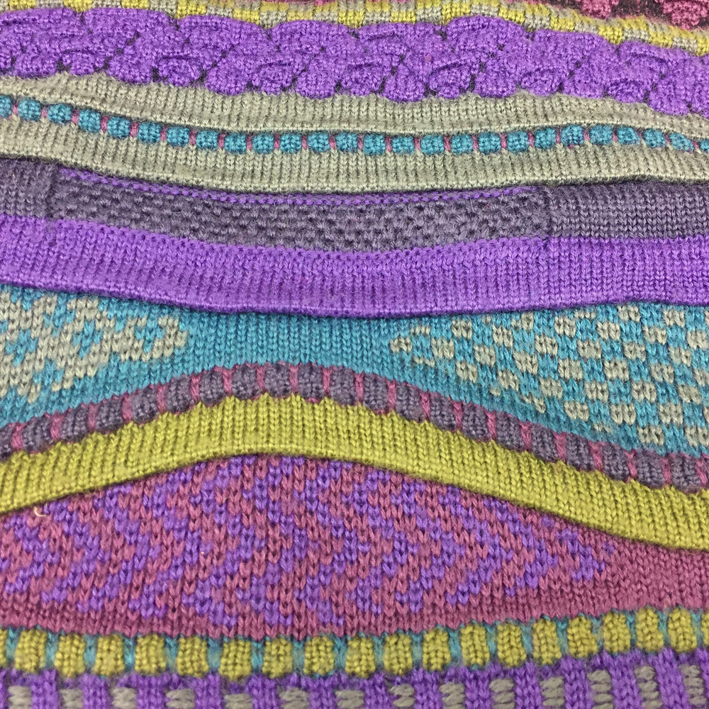 Vintage Descente Colorful 90's Thick Sweater - Picture 4 of 8