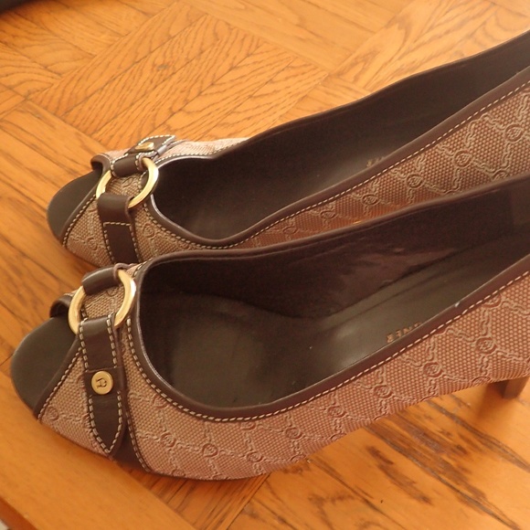 Etienne Aigner Shoes Etienne Aigner Signature Peep Toe Pumps Poshmark