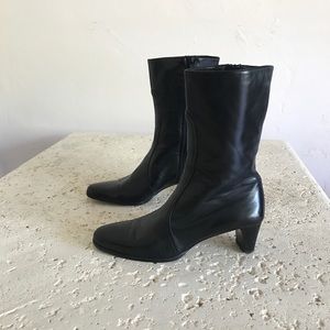 Cole Haan mid calf zippered boots