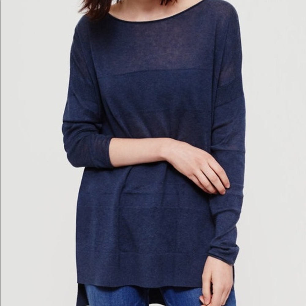 Lou & Grey Shadowstripe Tunic Sweater