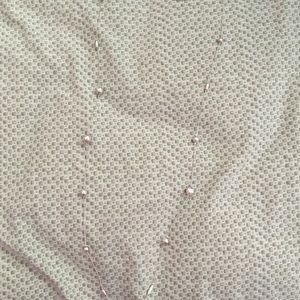 Long silver necklace