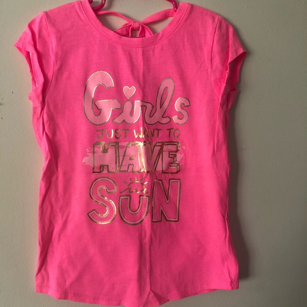 Girls cap sleeve tee
