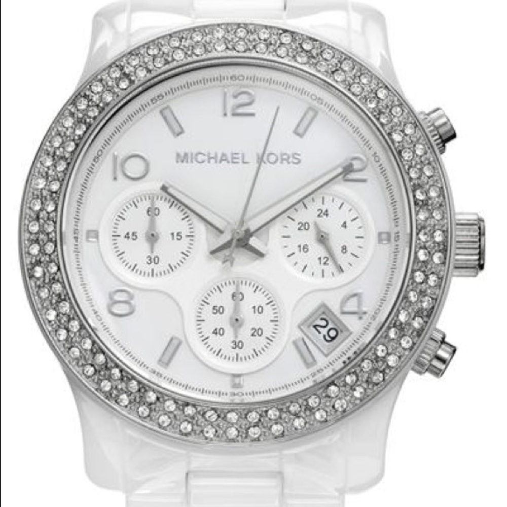 Michael Kors Ceramic Bracelet Chrono Watch