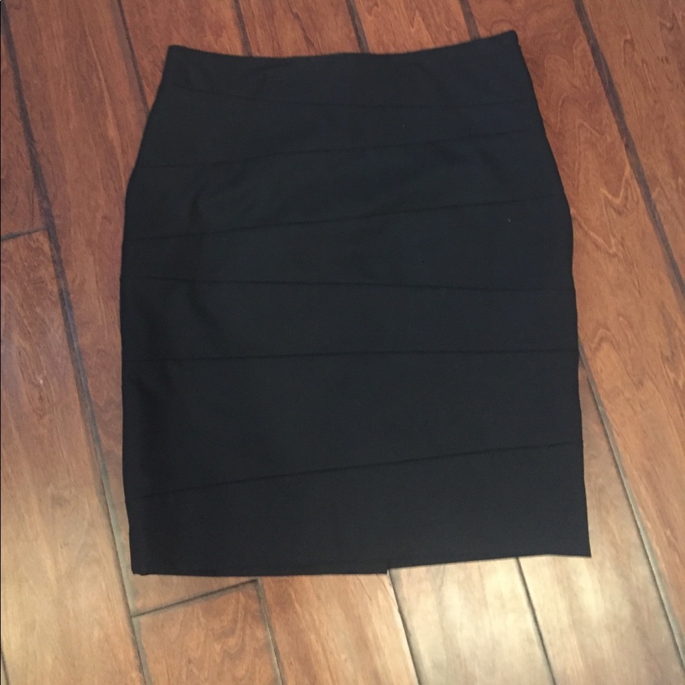 Black pencil skirt