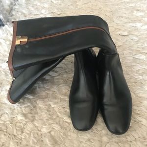 Tory Burch Leather Riding Boots