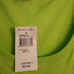 Lime green tank top by RL