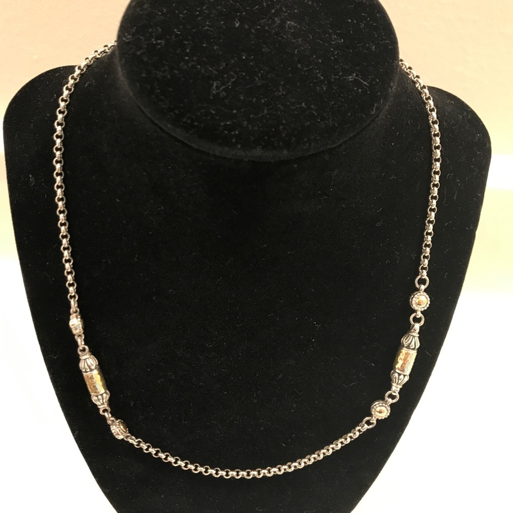 Konstantino Classic Necklace Sterling & 18k Gold