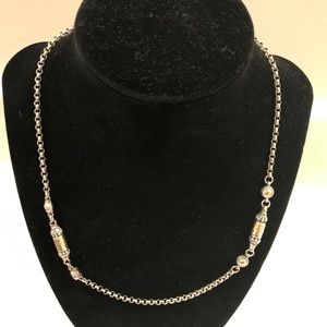 Konstantino Classic Necklace Sterling & 18k Gold