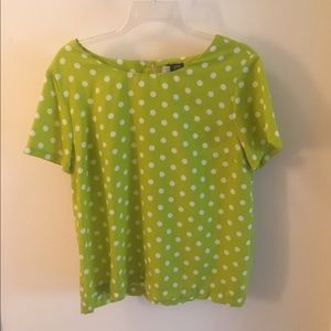 J. Crew silk polka dot blouse