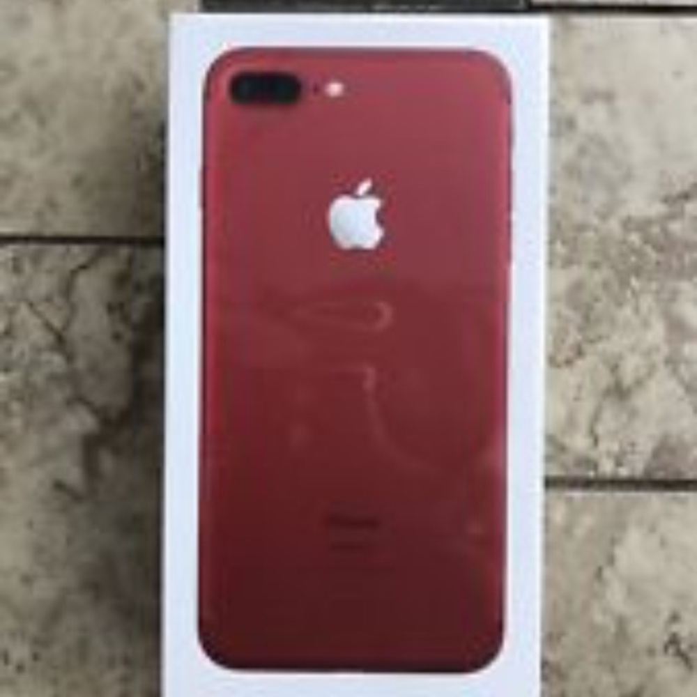 Red iPhone 7 plus brand new still in box
