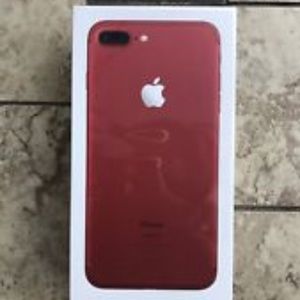 Red iPhone 7 plus brand new still in box