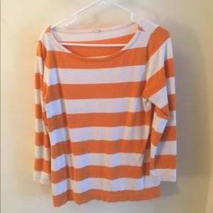 Boatneck striped top