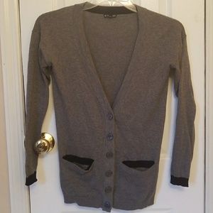Express Grey and Black Cardigan