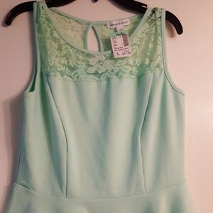 Mint green Peplum