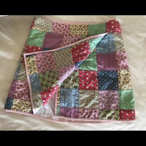 Vineyard Vines Starfish Patchwork Wrap Skirt SZ 2