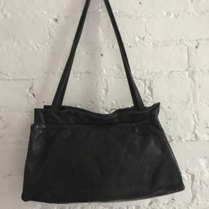 HOBO small shoulder bag, black leather