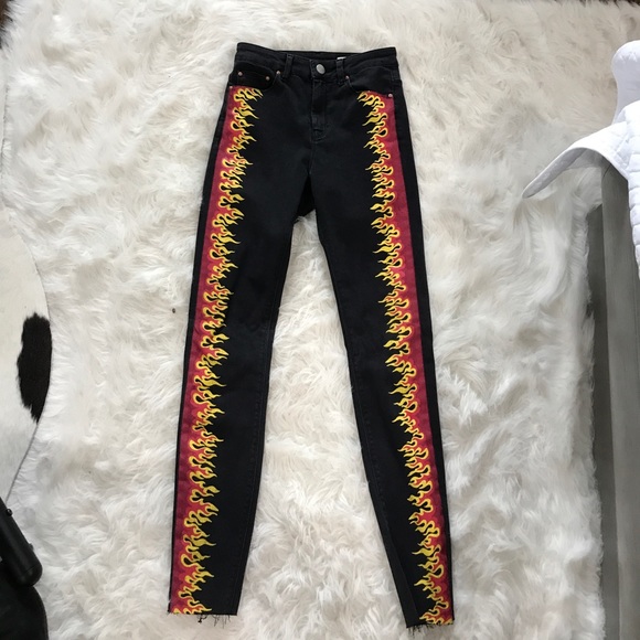 asos flame jeans