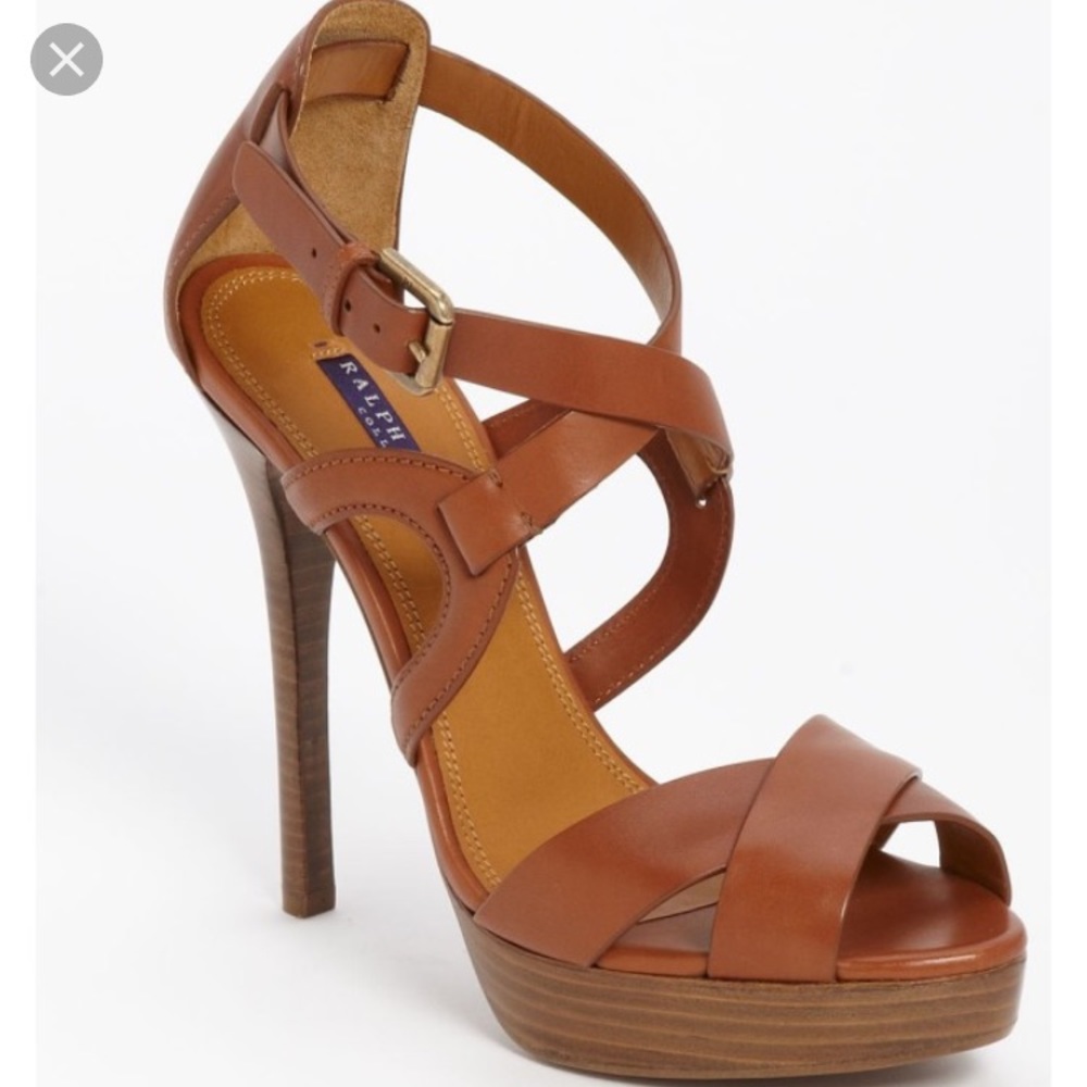Ralph Lauren collection strappy high heel sandal