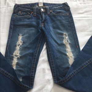 True Religion Flare Leg Low Rise Women, Size 29