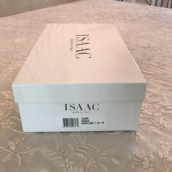 Green crocodile sandals, Isaac made in Italy - Picture 4 of 4