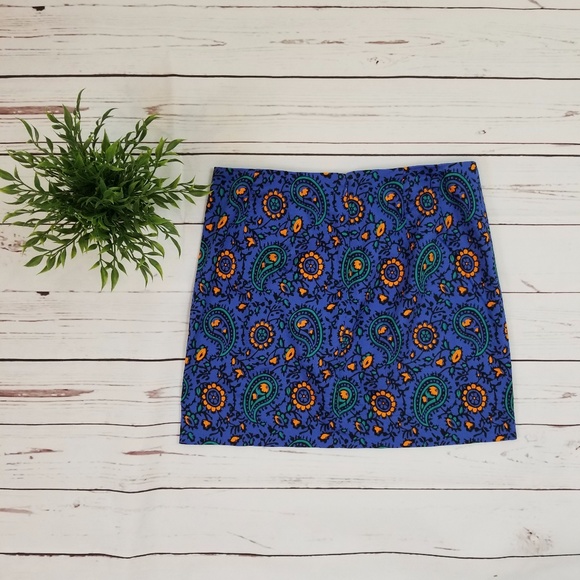 J.crew Paisley Stretch Mini Skirt - Picture 2 of 3