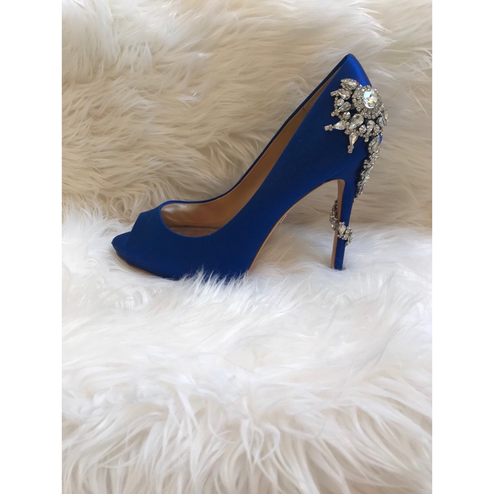 Blue Badgley Mischka shoes size 8 and 1/2