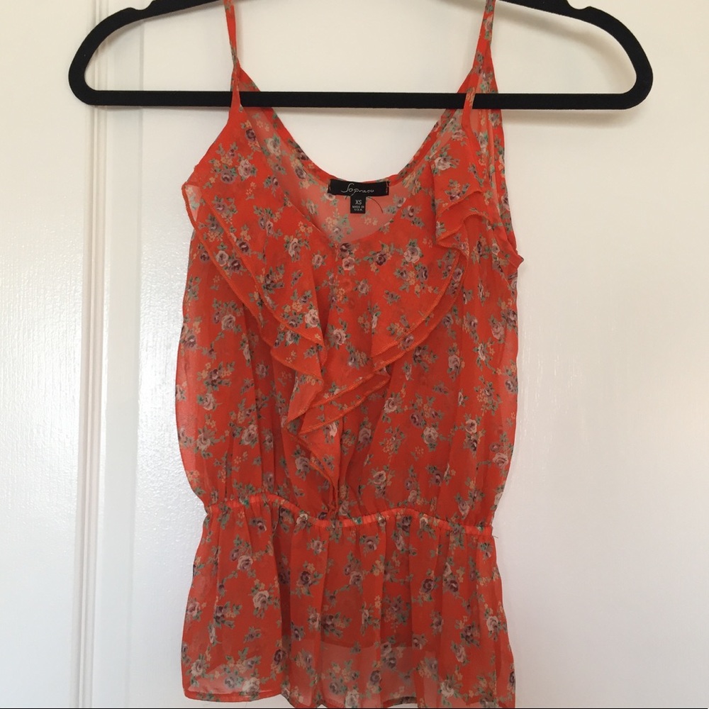 Shear Floral Blouse - Nordstrom